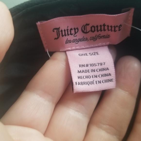 JUICY COUTURE NEWSBOYS BLING HAT NWT !!! BLACK - Picture 5 of 9